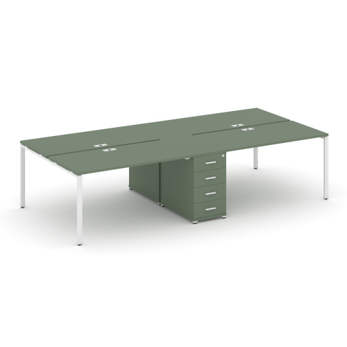 Бенч-система на 4 места с 1 опорной тумбой Concept CN.DRS-418 Бенч-система на 4 места с 1 опорной тумбой Concept CN.DRS-418