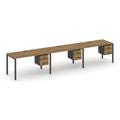 Бенч-система на 3 места с подвесными тумбами Concept CN.ORS-134