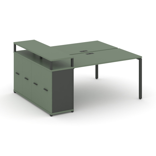 Бенч-система с опорным распашным шкафом Concept CN.DRS-224 фото 2 Бенч-система с опорным распашным шкафом Concept CN.DRS-224 фото 2