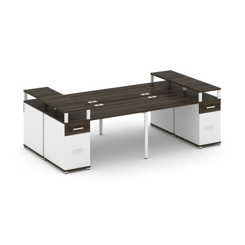 Бенч-система на 4 места с 2 опорными тумбами Concept CN.DRS-445 фото 10 Бенч-система на 4 места с 2 опорными тумбами Concept CN.DRS-445 фото 10