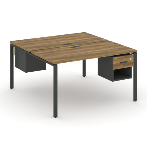 Бенч-система на 2 места с подвесными тумбами Concept CN.DRS-120