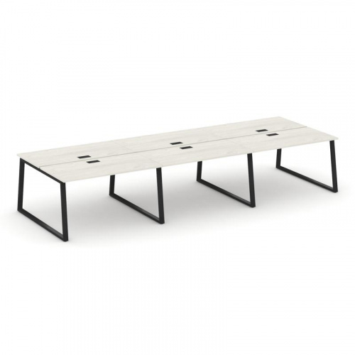 Style Project Рабочая станция 2-х сторон. SN-6T1.DRS-064 Акация Лорка/Металл Антрацит/Заглушка Пласт фото 7