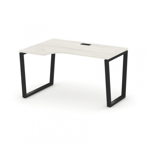 Style Project Стол рабочий эргоном. SN-6T2.SPA-001(L) Акация Лорка/Металл Антрацит/Заглушка Пластик фото 4