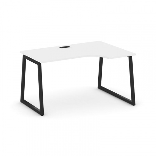 Style Project Стол рабочий эргоном. SN-4T1.SPA-022(R) Акация Лорка/Металл Антрацит/Заглушка Пластик фото 6