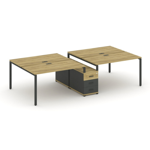 Бенч-система на 4 места с опорной тумбой Concept CN.DRS-309 фото 4 Бенч-система на 4 места с опорной тумбой Concept CN.DRS-309 фото 4