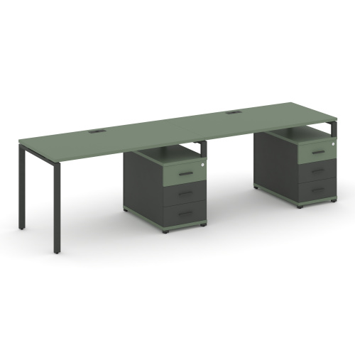 Бенч-система на 2 места с 2 опорными тумбами Concept CN.ORS-312 фото 2