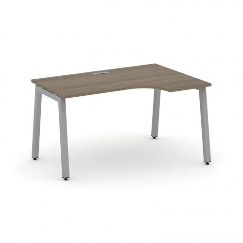 Style Project Стол рабочий эргоном. SN-5A.SPA-012(R) Антрацит/Металл Белый 1580*700/980*750 фото 6