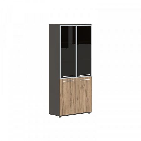 Шкаф комбинированный с дверьми в металлической раме Эдис EHCS 85.7