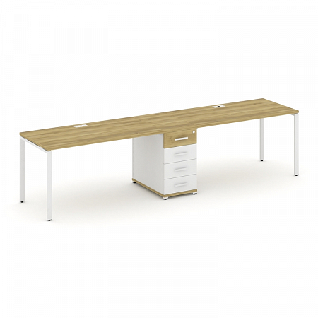 Бенч-система на 2 места с 1 опорной тумбой Concept CN.ORS-403