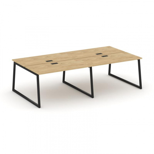 Style Project Рабочая станция 2-х сторон. SN-4T1.DRS-052 Акация Лорка/Металл Антрацит/Заглушка Пласт