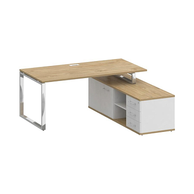 Стол руководителя (С опорной греденцией) Shift SK.SRG-180 (R)