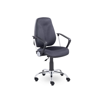 Кресло офисное С-102 Сириус Нептун (Хром) (Ткань С)