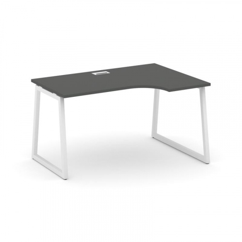 Style Project Стол рабочий эргоном. SN-4T1.SPA-022(R) Акация Лорка/Металл Антрацит/Заглушка Пластик фото 24