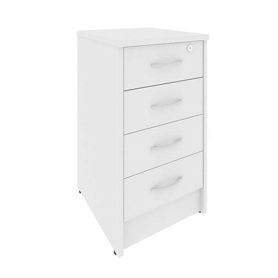 Тумба приставная на 4 ящика с замком Riva А.ТП-4F-S