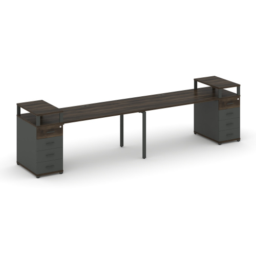 Бенч-система на 2 места с 2 опорными тумбами Concept CN.ORS-428 фото 3