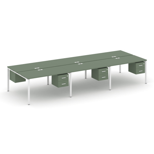 Бенч-система на 6 мест с подвесными тумбами Concept CN.DRS-154 Бенч-система на 6 мест с подвесными тумбами Concept CN.DRS-154