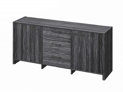 Тумба трехсекционная FB-13-01.D. Древесина Графит