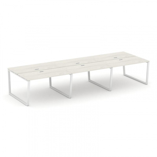 Style Project Рабочая станция 2-х сторон. SN-6T2.DRS-064 Акация Лорка/Металл Антрацит/Заглушка Пласт фото 13