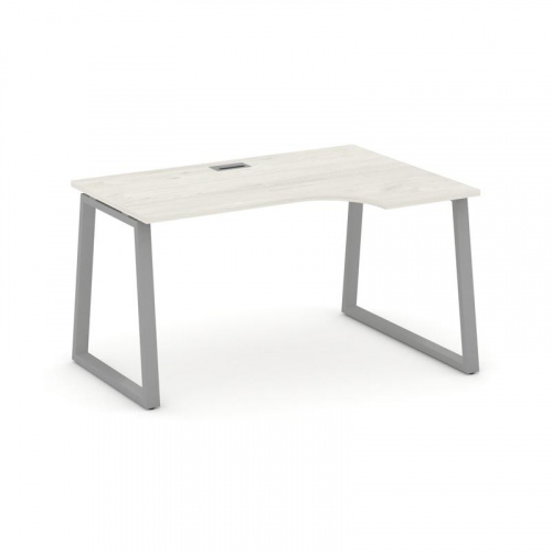 Style Project Стол рабочий эргоном. SN-6T1.SPA-001(R) Акация Лорка/Металл Антрацит/Заглушка Пластик фото 12