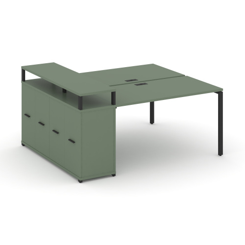 Бенч-система с опорным распашным шкафом Concept CN.DRS-221 Бенч-система с опорным распашным шкафом Concept CN.DRS-221