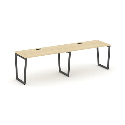 Style Project Рабочая станция 1 сторон. SN-4T2.ORS-024 Акация Лорка/Металл Антрацит/Заглушка Пластик