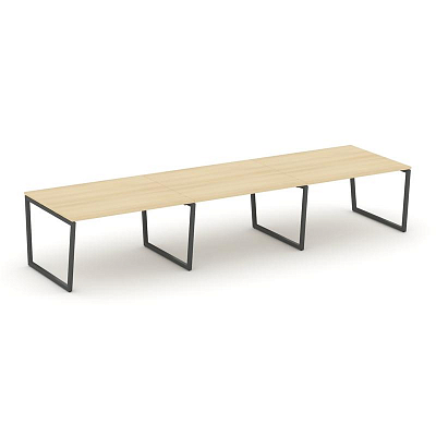 Style Project Стол переговорный SN-4T2.SPRG-053.3 Акация Лорка/Металл Антрацит 4410*1180*750