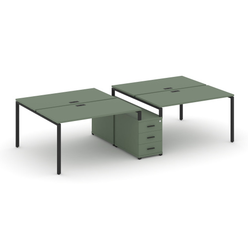 Бенч-система на 4 места с опорной тумбой Concept CN.DRS-311 Бенч-система на 4 места с опорной тумбой Concept CN.DRS-311