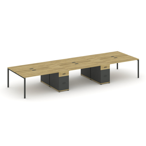 Бенч-система на 6 мест с 2 опорными тумбами Concept CN.DRS-454 фото 4