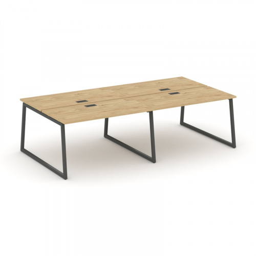 Style Project Рабочая станция 2-х сторон. SN-4T1.DRS-052 Акация Лорка/Металл Антрацит/Заглушка Пласт фото 11