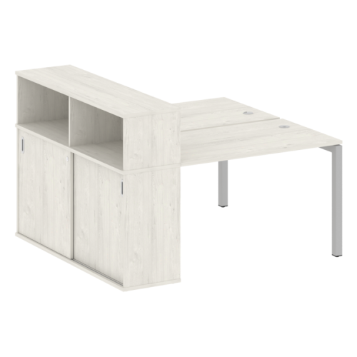 Бенч-система с шкафом-купе на П-обр. м/к Metal System Quattro 50БП.РС-СШК-2.2 фото 8