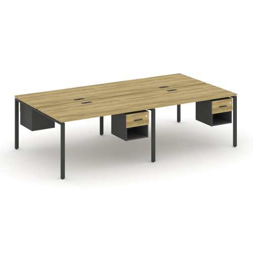 Бенч-система на 4 места с подвесными тумбами Concept CN.DRS-140 фото 4 Бенч-система на 4 места с подвесными тумбами Concept CN.DRS-140 фото 4