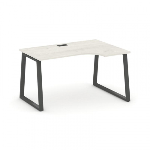 Style Project Стол рабочий эргоном. SN-6T1.SPA-001(R) Акация Лорка/Металл Антрацит/Заглушка Пластик фото 24