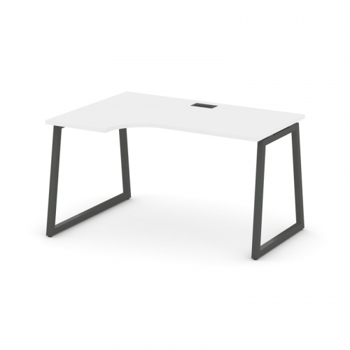 Style Project Стол рабочий эргоном. SN-4T1.SPA-001(L) Акация Лорка/Металл Антрацит/Заглушка Пластик фото 13