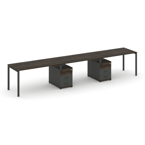 Бенч-система на 3 места с 2 опорными тумбами Concept CN.ORS-333 фото 3