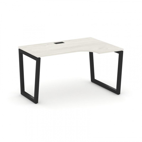 Style Project Стол рабочий эргоном. SN-5T2.SPA-022(R) Акация Лорка/Металл Антрацит/Заглушка Пластик фото 6