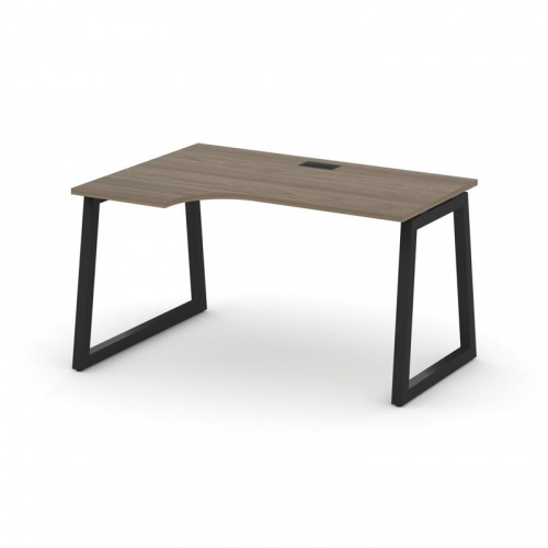 Style Project Стол рабочий эргоном. SN-5T1.SPA-002(L) Акация Лорка/Металл Антрацит/Заглушка Пластик фото 4