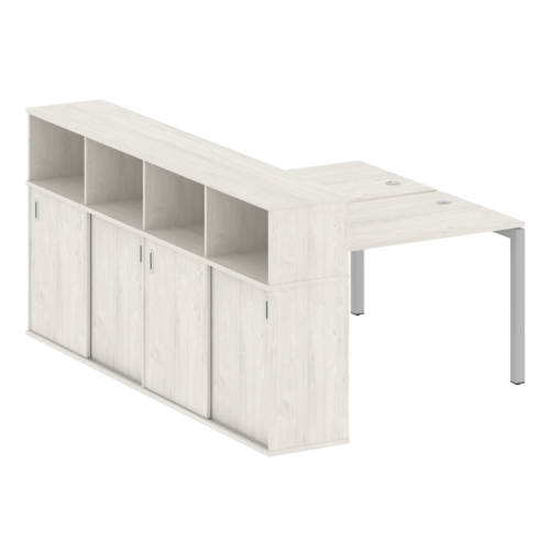 Бенч-система с шкафом-купе на П-обр. м/к Metal System Quattro 50БП.РС-СШК-4.2 фото 9