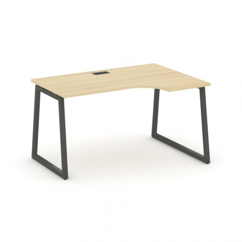 Style Project Стол рабочий эргоном. SN-4T1.SPA-022(R) Акация Лорка/Металл Антрацит/Заглушка Пластик фото 28