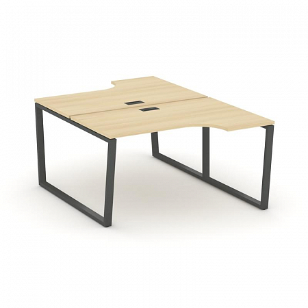 Style Project Рабочая станция эргоном. SN-6T2.DRPA-001 Акация Лорка/Металл Антрацит/Заглушка Пластик