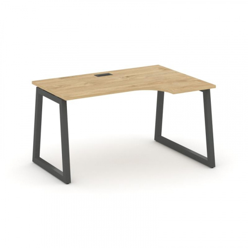 Style Project Стол рабочий эргоном. SN-5T1.SPA-001(R) Акация Лорка/Металл Антрацит/Заглушка Пластик фото 22