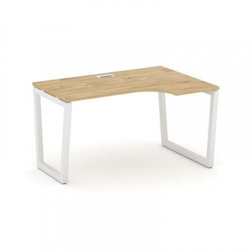 Style Project Стол рабочий эргоном. SN-5T2.SPA-022(R) Акация Лорка/Металл Антрацит/Заглушка Пластик фото 3