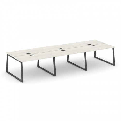 Style Project Рабочая станция 2-х сторон. SN-6T1.DRS-064 Акация Лорка/Металл Антрацит/Заглушка Пласт фото 24