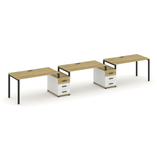 Бенч-система на 3 места с 2 опорными тумбами Concept CN.ORS-327 фото 6