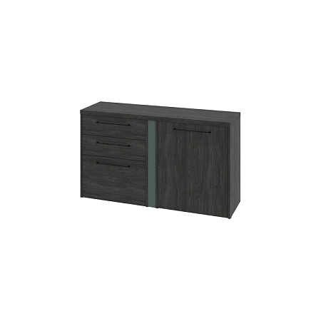 Тумба двухсекционная с дверью ЛДСП и 3 ящиками Гринвуд G-681.01R (R)