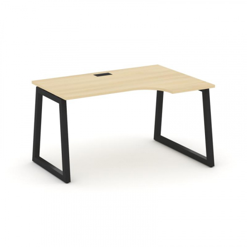 Style Project Стол рабочий эргоном. SN-5T1.SPA-001(R) Акация Лорка/Металл Антрацит/Заглушка Пластик фото 9