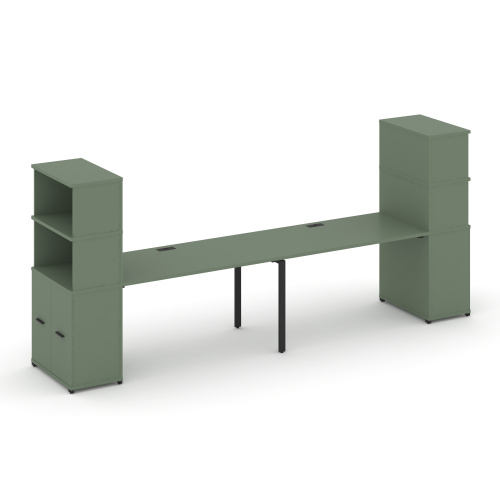 Бенч-система с опорными распашными шкафами Concept CN.ORS-229 Бенч-система с опорными распашными шкафами Concept CN.ORS-229