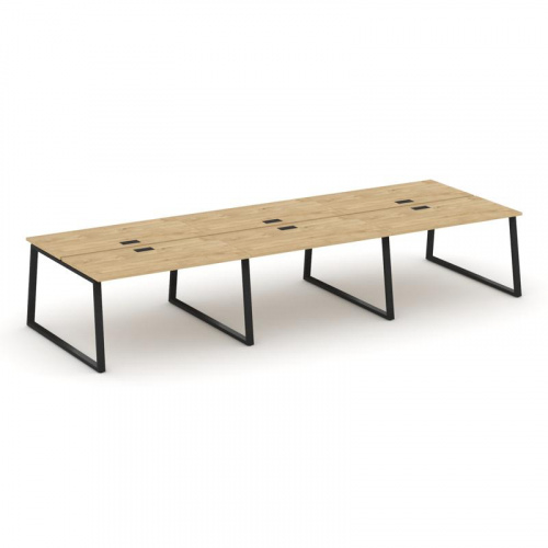 Style Project Рабочая станция 2-х сторон. SN-6T1.DRS-064 Акация Лорка/Металл Антрацит/Заглушка Пласт