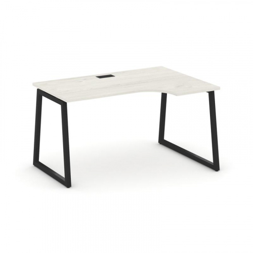 Style Project Стол рабочий эргоном. SN-4T1.SPA-022(R) Акация Лорка/Металл Антрацит/Заглушка Пластик фото 7