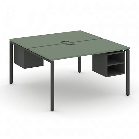 Бенч-система на 2 места с подвесными тумбами Concept CN.DRS-108