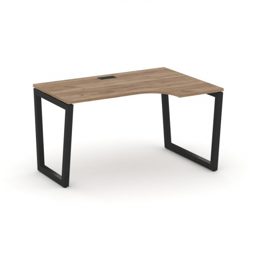 Style Project Стол рабочий эргоном. SN-5T2.SPA-022(R) Акация Лорка/Металл Антрацит/Заглушка Пластик фото 4